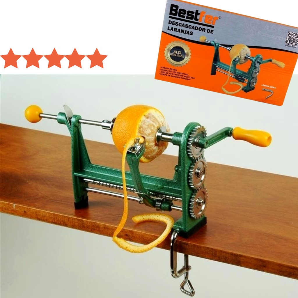 Descascador de Laranja Limão Frutas Prático Profissional Manual Máquina Descascar Bestfer BFH1321 em Oferta na Shopee