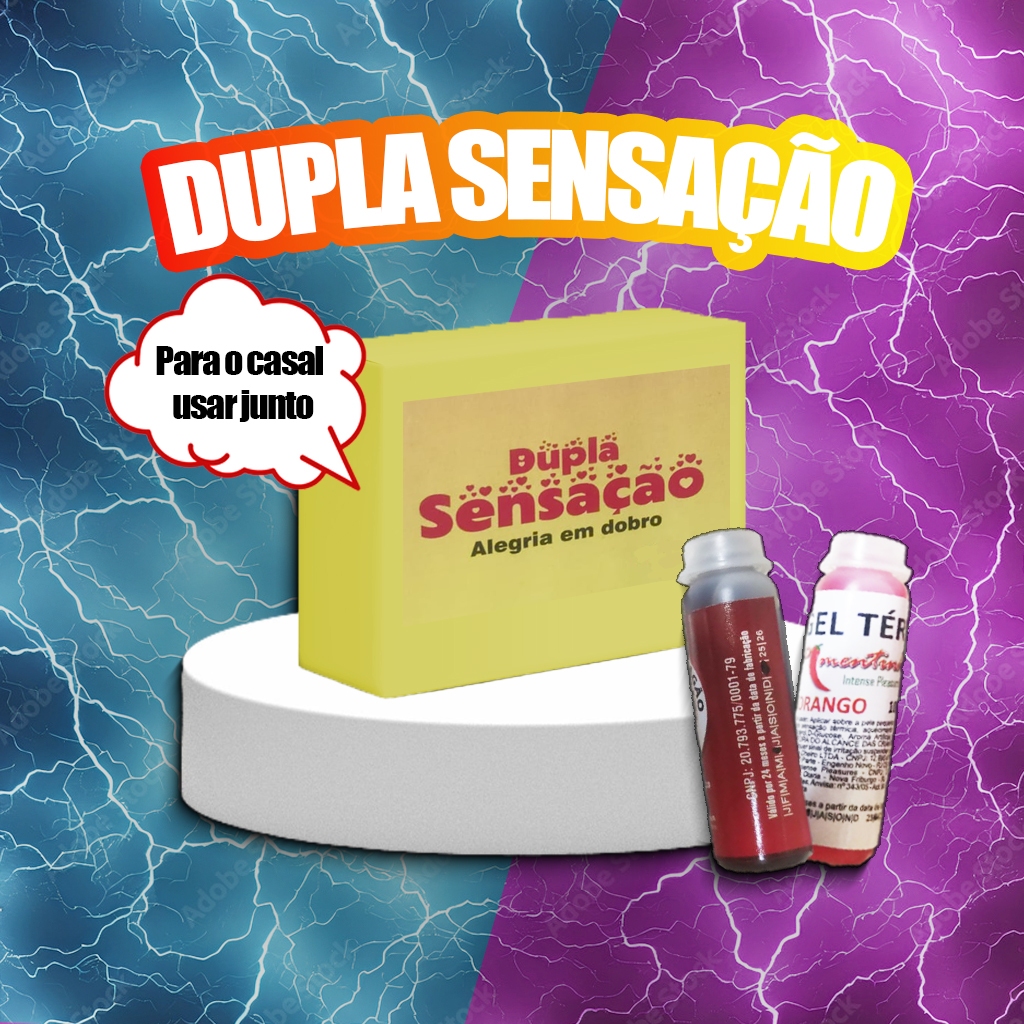 Kit SexShop Dupla Sensação Para Ele e Ela Melhor Desempenho e Satisfação Sexual Diversão a 2 em Oferta na Shopee