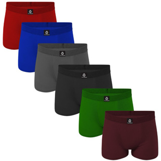 kit 8 cuecas boxer Microfibra Masculina Lisa bojo Anatomico. em Oferta na Shopee