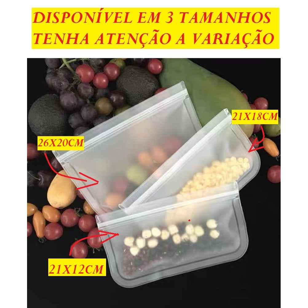 Porta Objetos Zip Zap Multiuso De Silicone Transparente Necessaire Estojo Organizador Estojinho