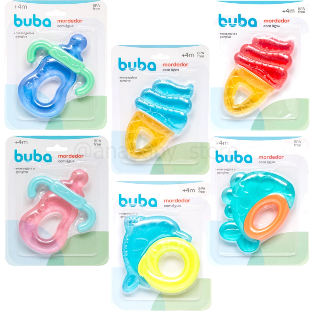 Mordedor de Água bebe  buba lançamento Mordedor Massageador Dente bebe infantil mordedor