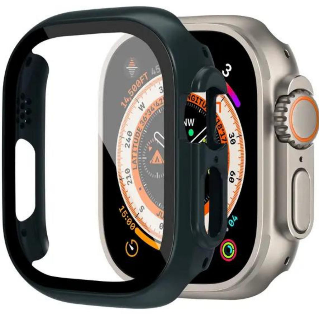 Capa Case Bumper Vidro Temperado Embutido Para Smartwatch 49