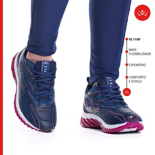 Tênis Feminino Vili Olimp Two Esportivo Caminhada Marinho em Oferta na Shopee