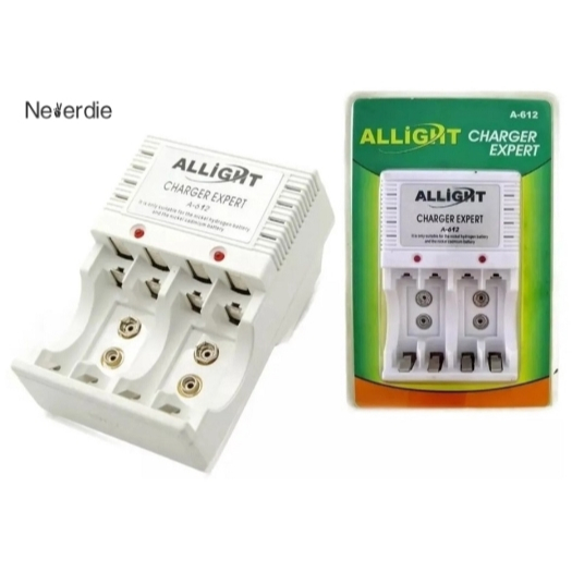 Kit Carregador De Pilhas E Pilhas Recarregáveis AA AAA