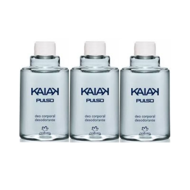 Natura Kaiak Pulso Kit Com 03 Refis Desodorante Corporal 100ml Cada