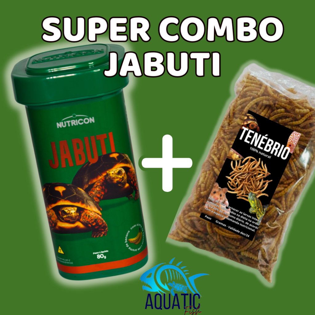 Mix Ração para Jabuti Nutricon e Proteína Natural fonte de Cálcio e Lipídio