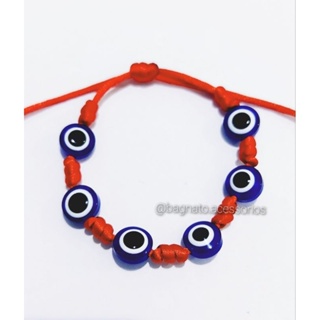 Pulseira 7 nós com olho grego em Oferta na Shopee