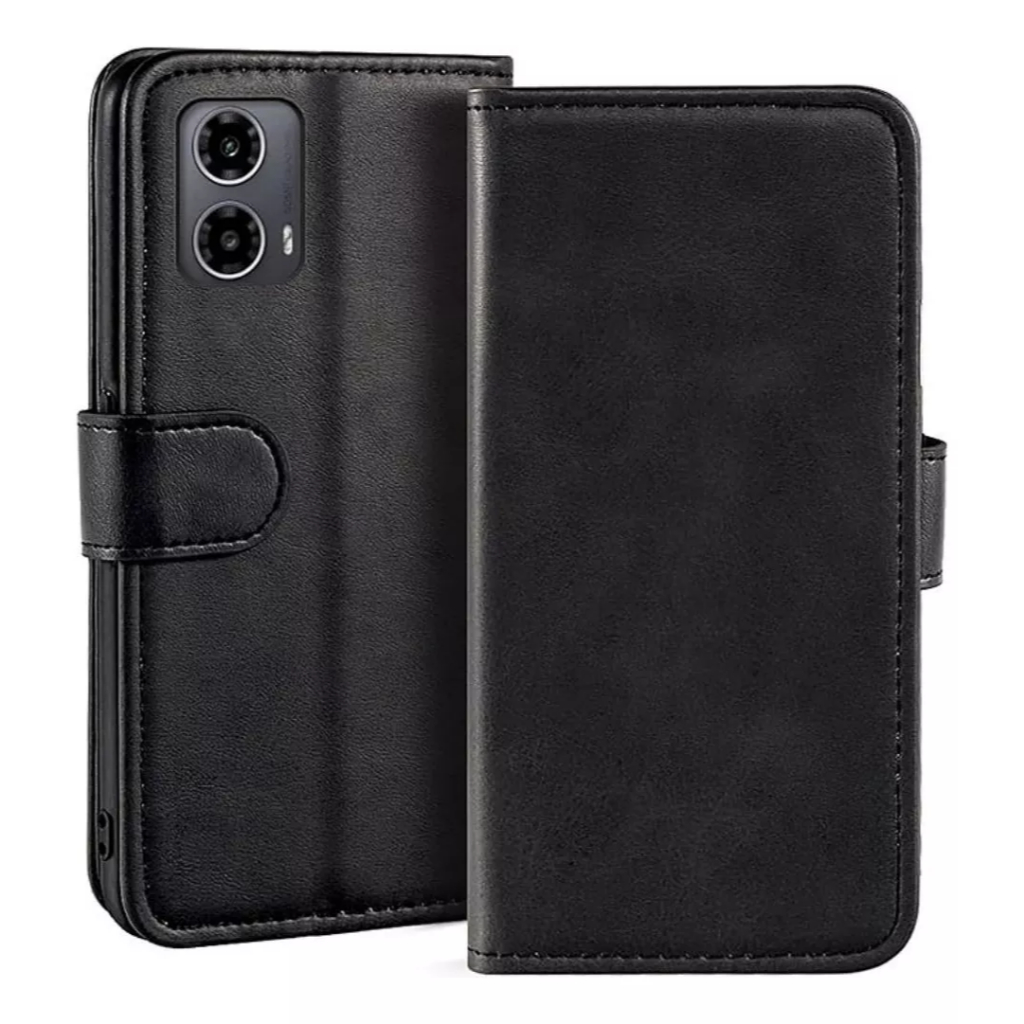 Capa Carteira Flip + Película 3D Para Motorola G04 / G04s