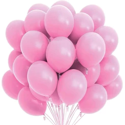 50~250 Balão Número 9 Bexiga Grande Para Festa Aniversário ROSA(CHOCO)
