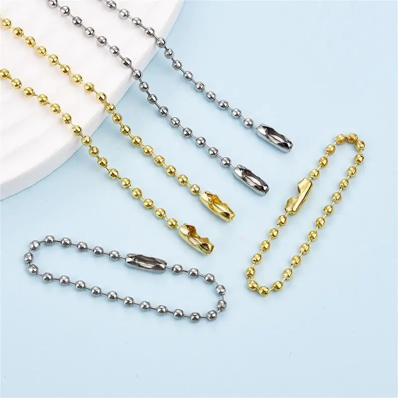 Corrente chaveiro bolinha 8 e 10CM - 30/50 unidades