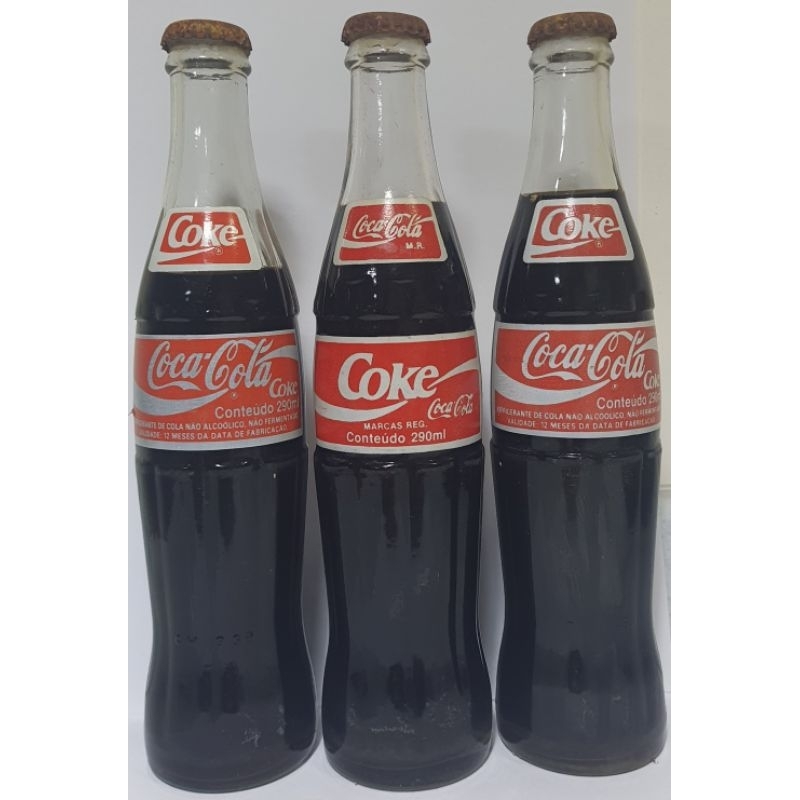 Antiga Garrafa De Coca Cola Coke 290ml Lacrada
