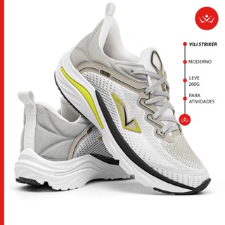 Tênis Feminino Vili Striker Esportivo Academia Masculino Treino Branco em Oferta na Shopee