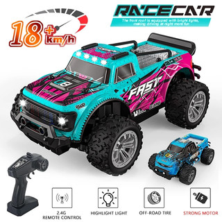 Carrinho de Controle Remoto Bateria Recarregável caminhonete camionete Farol KF23 KF24 RC Off-Road corrida Luz trilha