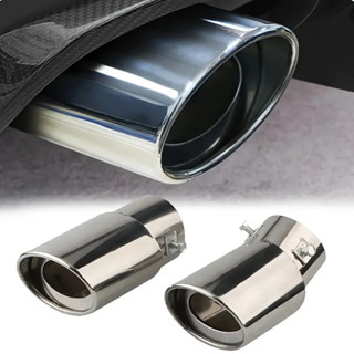 Ponteira Escapamento Aço Inox Saída Esportiva Automotivo Modelo Curvada ou Direto Universa...