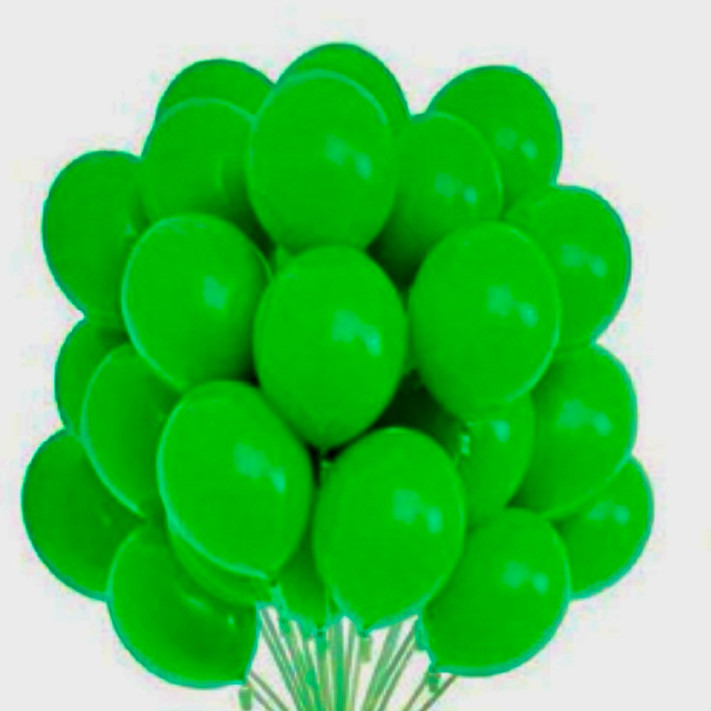 50~250 Balão Número 7 Bexiga  para Festa Aniversário VERDE ESCURO - Home & Living