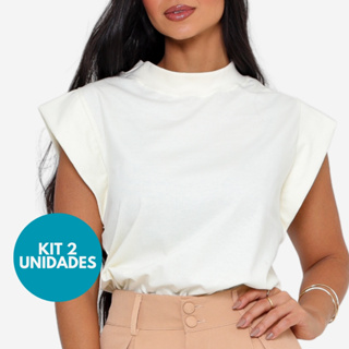 KIT 2 Unidades Camiseta Muscle Tee Regata Ampla de Ombreira em Oferta na Shopee