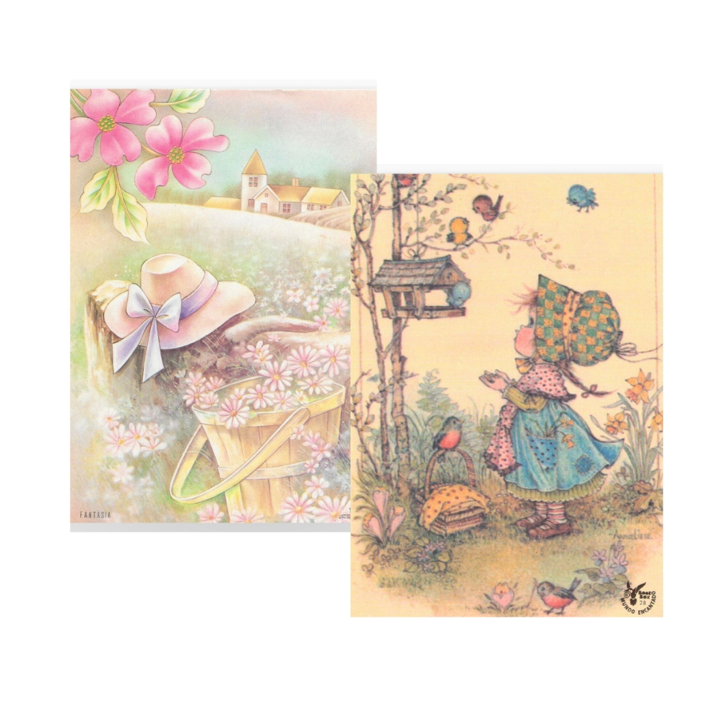 Papel De Carta Estilo Antigo  Impresso de Alta Qualidade Kit 12 Unid ( 6 unidades iguais de cada imagem da dupla que você escolher) em Oferta na Shopee