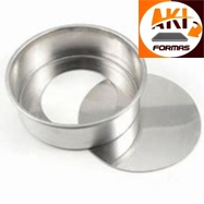FORMA REDONDA 35X7 FUNDO FALSO (REMOVIVEL) EM ALUMINIO COM NOTA FISCAL (( CX 10 ))