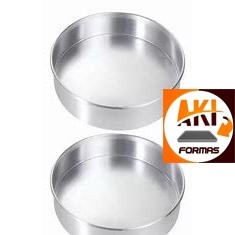 FORMA REDONDA 30X5 FIXA DE ALUMINIO 0,8 KIT COM 2 PEÇAS COM NOTA FISCAL em Oferta na Shopee