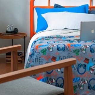 Coberbrom Edredrom Solteiro Bouti Estampa Personagem para menino e menina em Oferta na Shopee