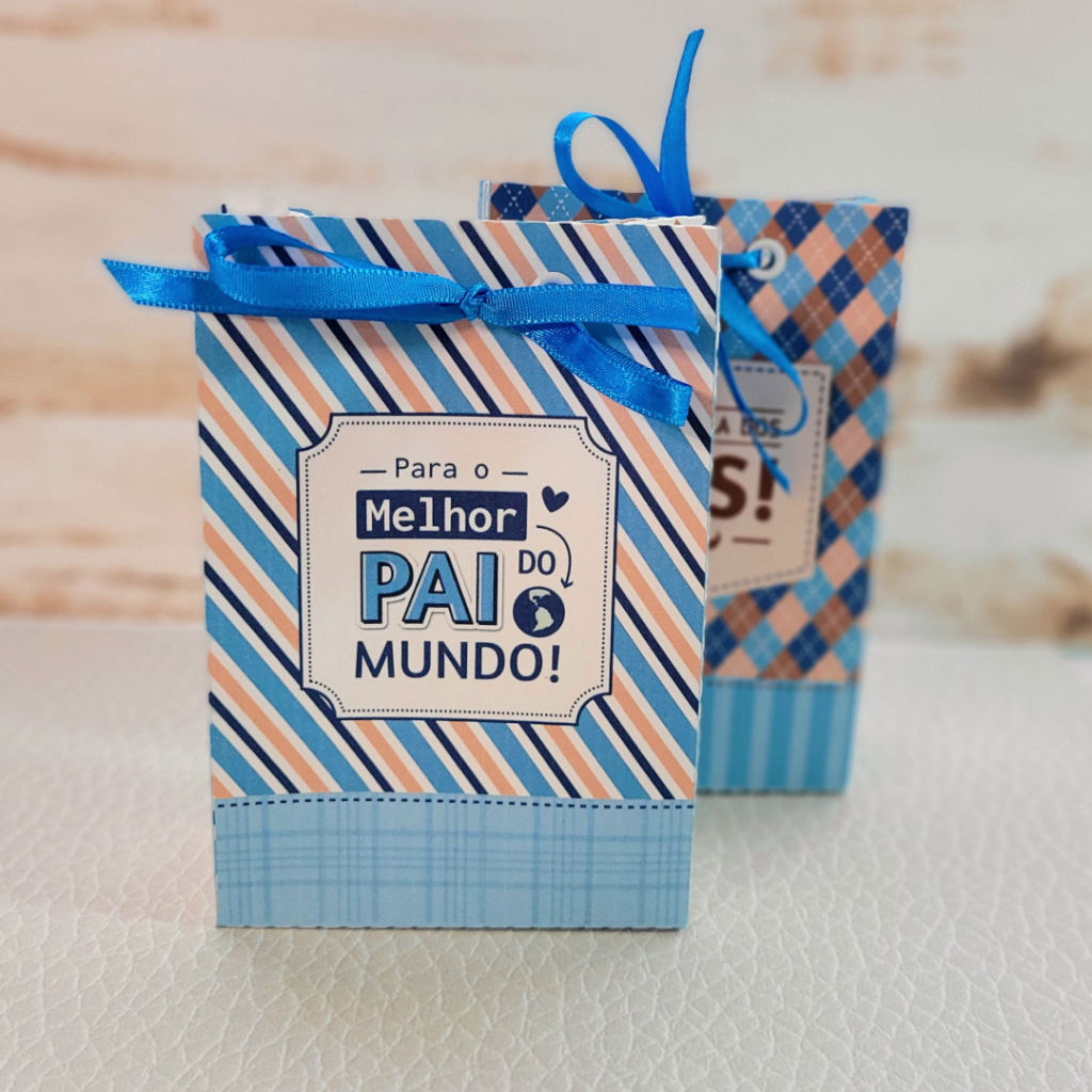 15/30/50un Mini Sacolinhas Dia dos Pais Qualquer Tema Papelaria e mimos personalizados