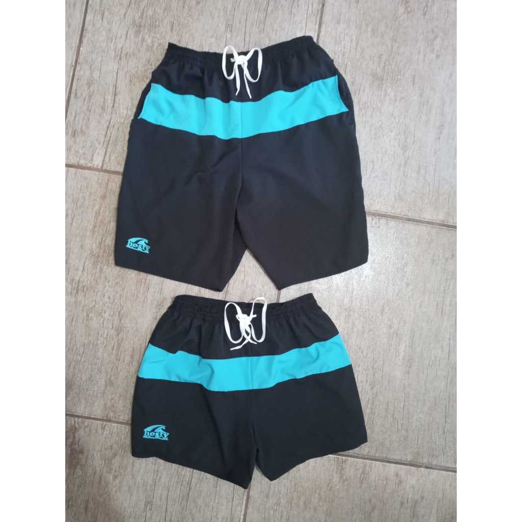 Lançamento!! Kit Casal 2 Bermudas Personalizadas tecido Tactel com Elastano, 1 Bermuda Masculina + 1 Short Feminino
