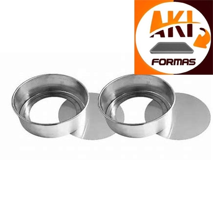 FORMA REDONDA 30X5 FUNDO FALSO OU REMOVIVEL DE ALUM KIT COM 2 PEÇAS COM NOTA FISCAL (( CX 03 )) em Oferta na Shopee