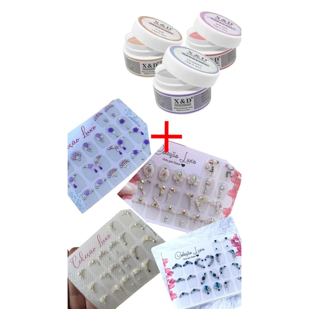 Joias de unha C1, C2, CD , C11 + Gel X&D 15g Live