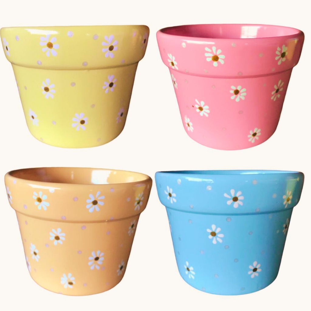 Cachepô Kit C/2 Peças Planta Floricultura Decoração