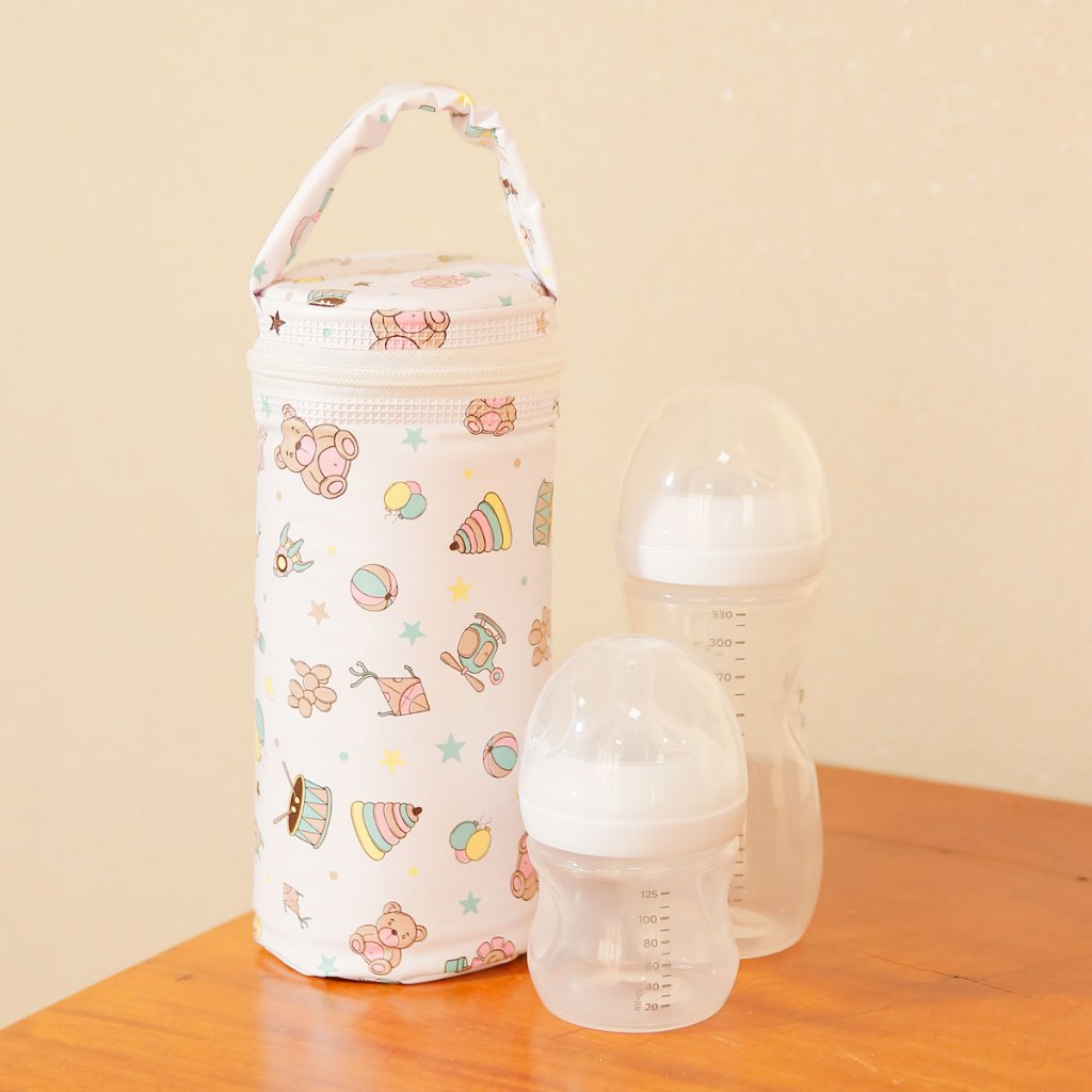 Porta Mamadeira Térmico Para Bebê Bolsa Impermeável Para Passeio e Viagem Portátil