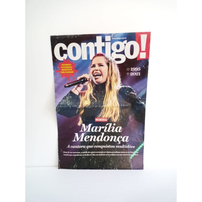 Revista Contigo Mega Poster Marília Mendonça ( 1995 - 2021)