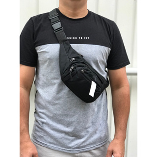 Pochete motoboy bag shoulder bolsa pochete transversal C/4 bolsos  ombro cintura em Oferta na Shopee