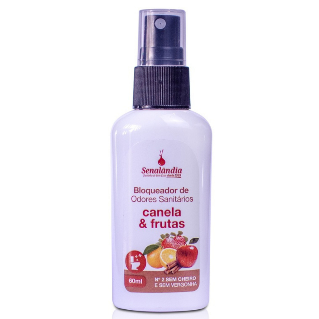 Bloqueador de Odores Cravo & Canela 60ml Senalândia Bloqueador Sanitário Neutralizador de Odores