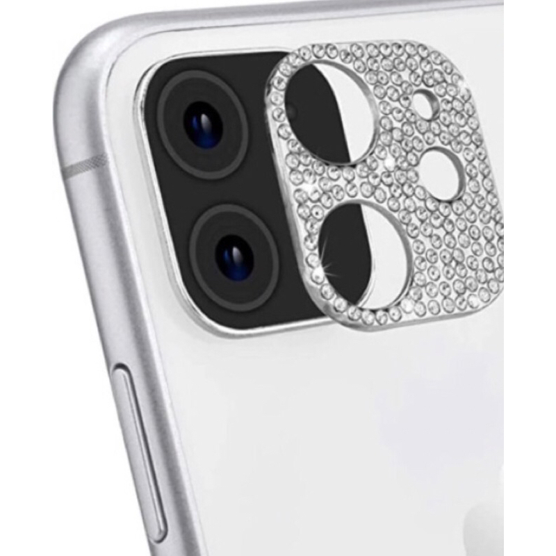 kit 2 Bling diamante protetor de lente de câmera para iphone 11 em Oferta na Shopee