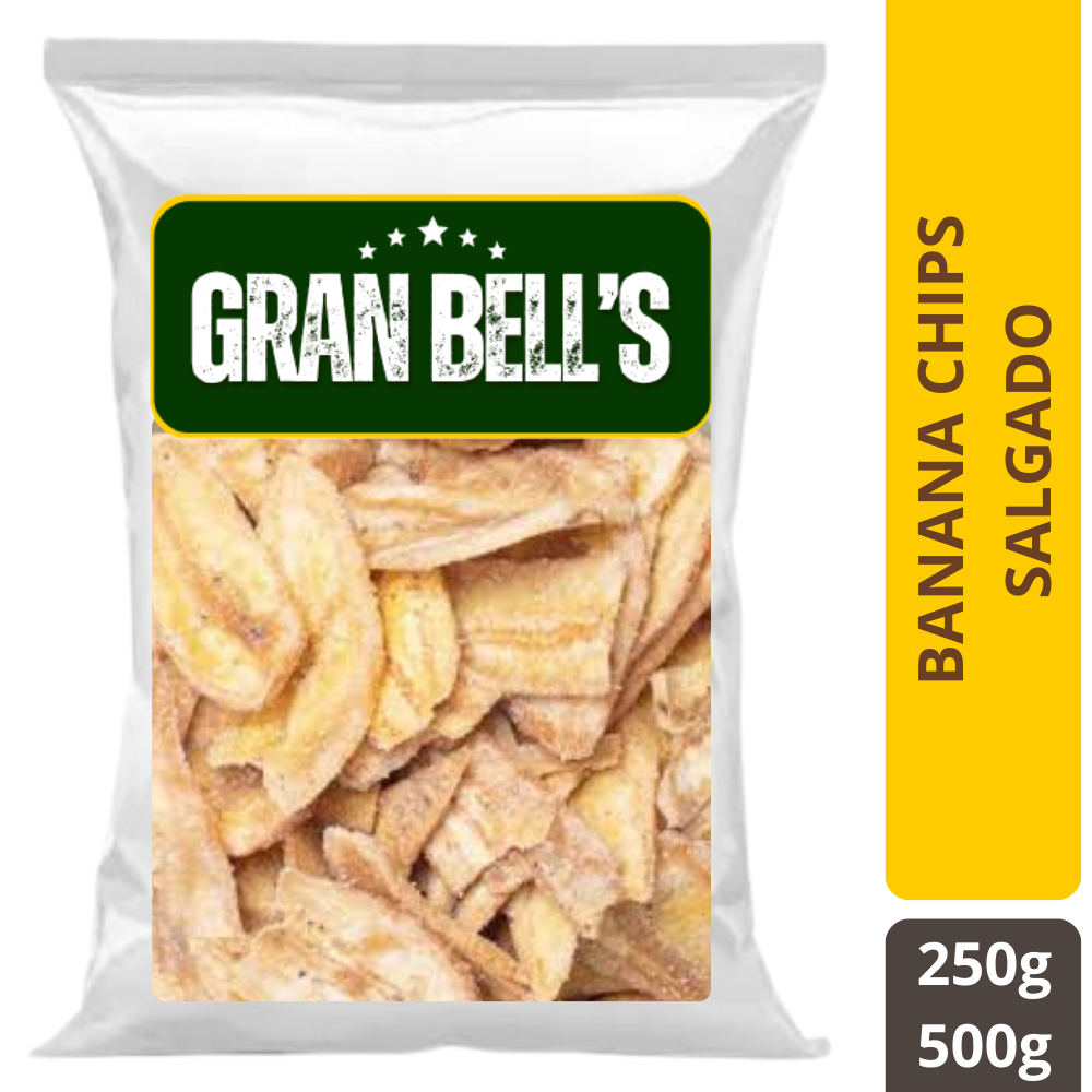 Banana Chips Natural Salgada Artesanal GRAN BELL'S