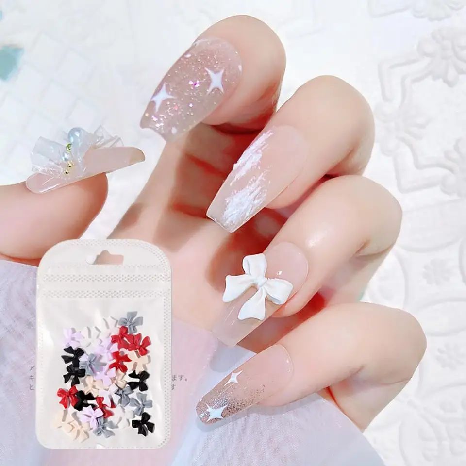 Strass Lacinho Para Decoração De Unhas Nail Art Laços / Artesanato / Manicure - 20pcs