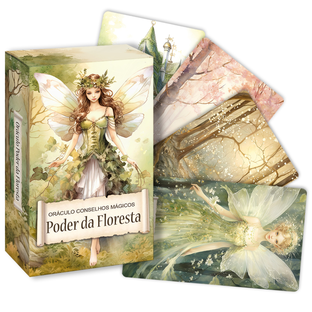 Tarot Oráculo De Cartas Terapêutico: Conselhos Mágicos Poder da Floresta e Fadas - Ed. Português
