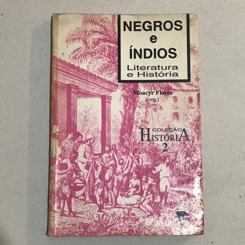 Livro Negros e Índios Literatura e História - Moacyr Flores - Coleção História