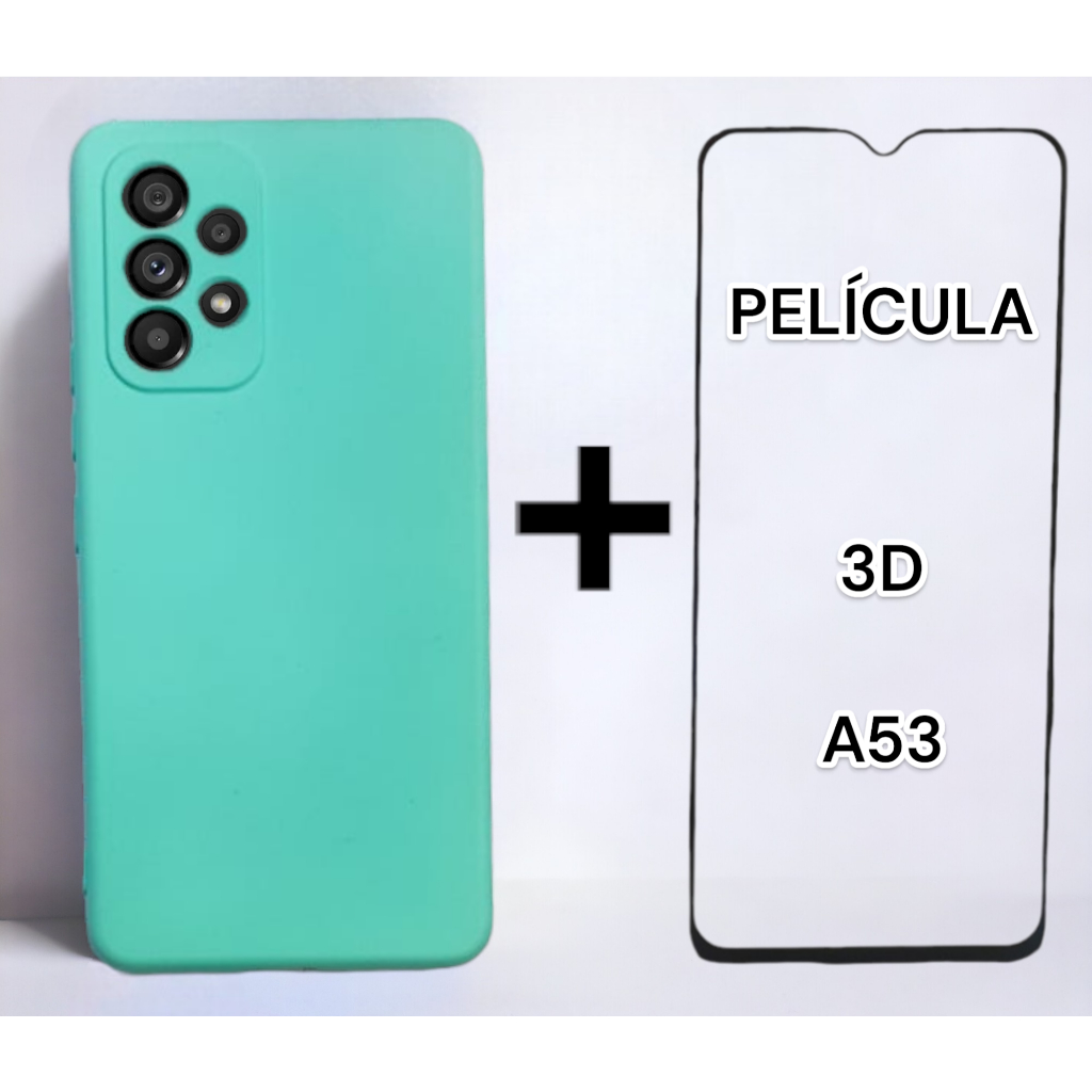 Kit capa capinha case Samsung GALAXY A53  + Pelicula 3D em Oferta na Shopee