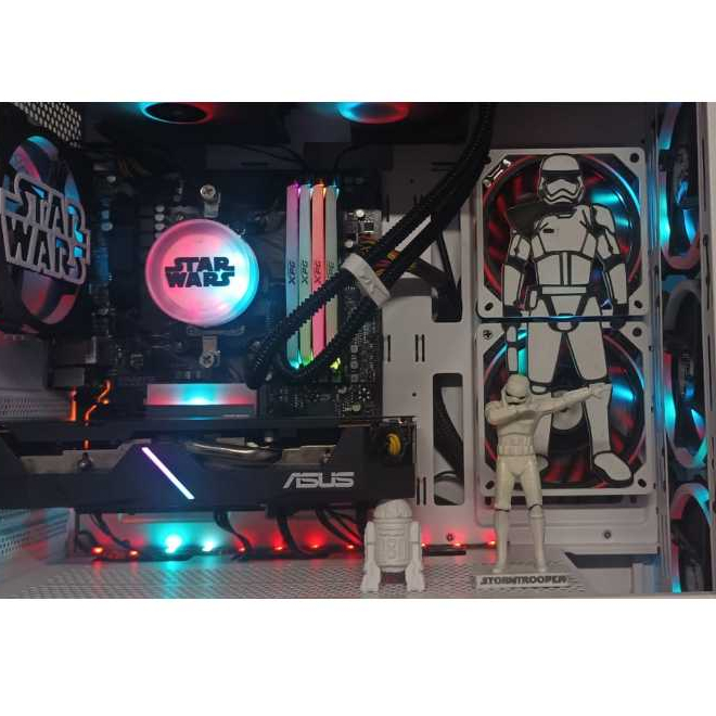KIT StarWars StormTrooper CPU - 3D Fan Grill/ CPU Gamer