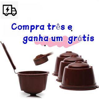 4 Cápsula Café Reutilizável Dolce Gusto Recarregável Refrescante Efectivo Promoção em Oferta na Shopee