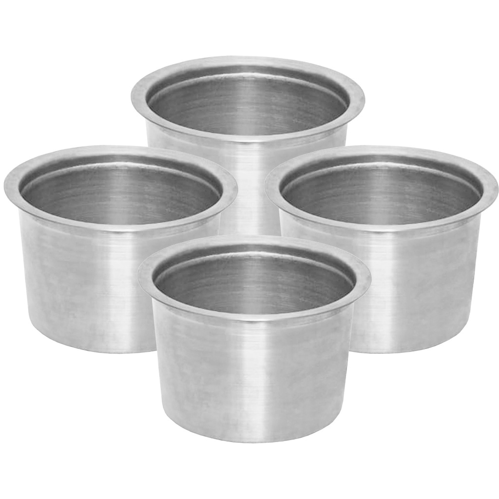 Kit 4x Molheira Panela Cuba Molho Salsicha Palha Milho Hot Dog Alum Pequena