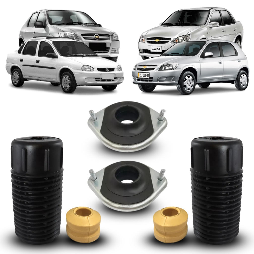 Kit Batente Coxim Amortecedor Dianteiro Corsa Prisma Celta Corsa Classic Carro Automotivo