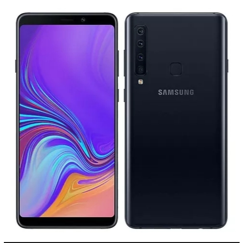 Samsung Galaxy A9 (2018) Dual SIM 128 GB preto-caviar 6 GB RAM Caixa Avariada
