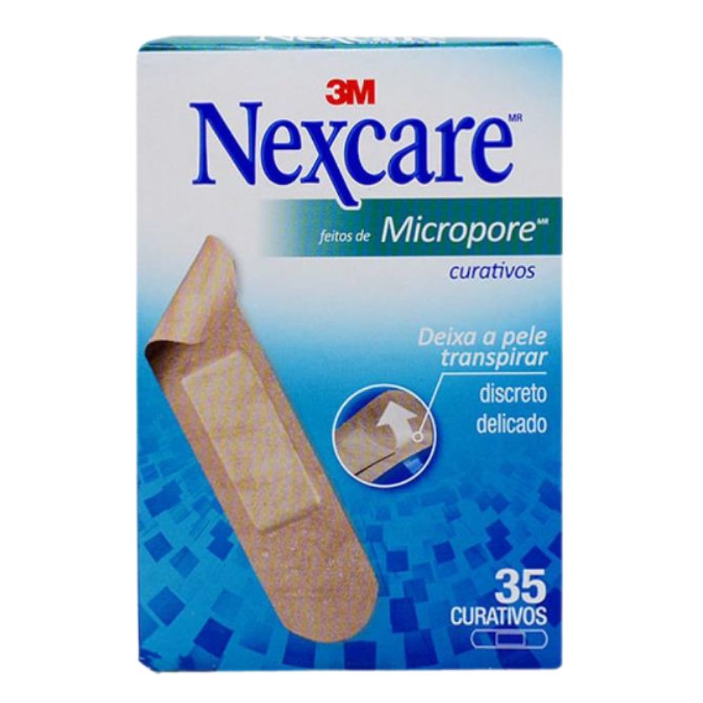 NEXCARE CURATIVOS MICROPORE COM 35 UNIDADES em Oferta na Shopee