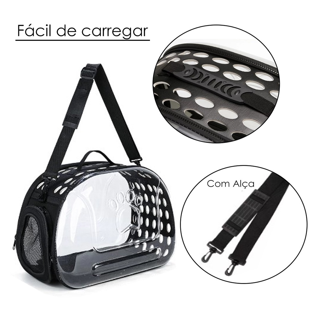 Nova - Bolsa de Transporte Viagens Passeios de Ombro para Animal de Estimação Porte  Trans...