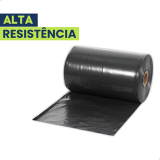 Lona Preta Plástica 6x15, 55kg 150 Micras Grossa Proteção em Oferta na Shopee