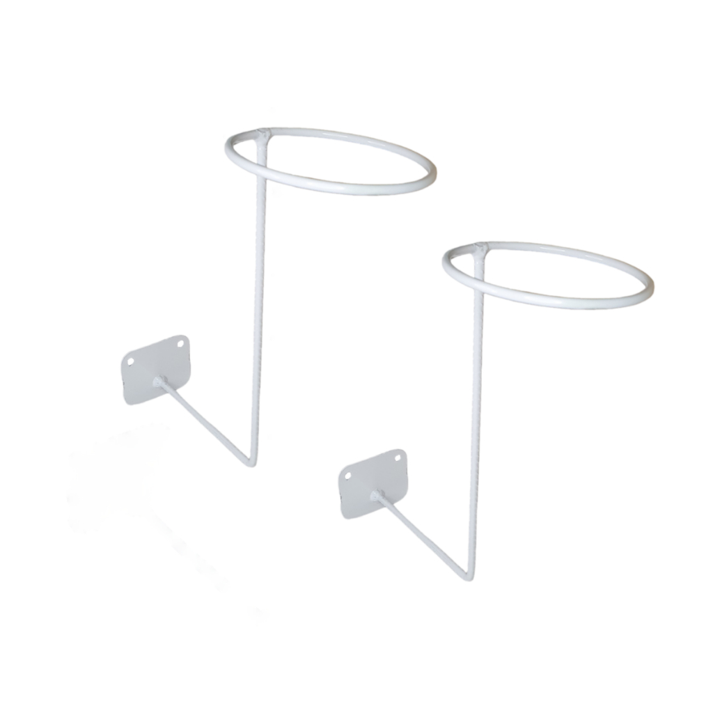 2 Suporte Organizador Pendurar Capacete Multifuncional Branco