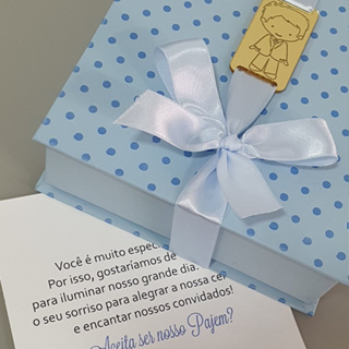 Caixa Convite Pajem Casamento PRONTA ENTREGA em Oferta na Shopee
