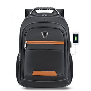Mochila Unissex para Viagem Escolar Cabo de Aço Reforçado com Usb Resistente Elegantes Moderno  7194 em Oferta na Shopee